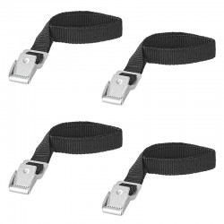 PROPLUS ιμάντες πρόσδεσης 321285 με μεταλλική αγκράφα, 40cm, μαύρο, 4τμχ Αξεσουάρ Αυτοκινήτου