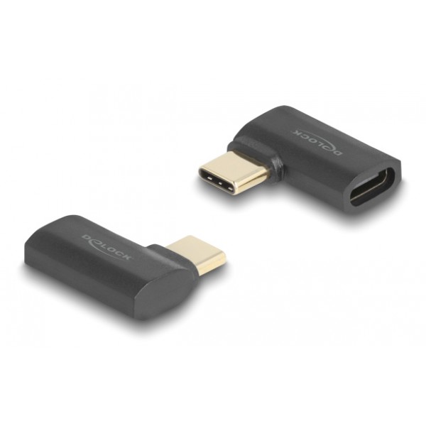 DELOCK αντάπτορας USB-C 60245, αρσενικό σε θηλυκό, 240W, 40Gbps, μαύρος USB-C (Type-C)