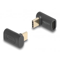 DELOCK αντάπτορας USB-C 60246, αρσενικό σε θηλυκό, 240W, 40Gbps, μαύρος USB-C (Type-C)