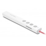 DELOCK τηλεχειριστήριο παρουσιάσεων 64251 με laser & πλήκτρα, 30m, λευκό Τηλεχειριστήρια & Πληκτρολόγια