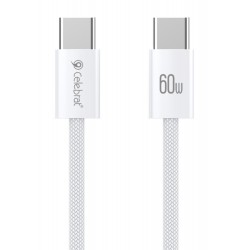 CELEBRAT καλώδιο USB-C U600, 60W, 480Mbps, 1m, λευκό USB-C (Type-C)
