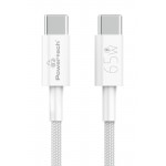 POWERTECH καλώδιο USB-C PTR-0181, 65W, 480Mbps, 1m, λευκό USB-C (Type-C)