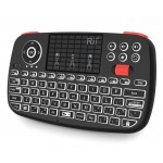 RIITEK ασύρματο mini πληκτρολόγιο i4, backlit, Bluetooth & 2.4GHz, μαύρο Τηλεχειριστήρια & Πληκτρολόγια