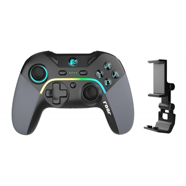 ROAR ασύρματο gamepad RR-0022, Switch/PC/iOS/Android, Bluetooth, μαύρο Gamepad