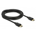 DELOCK καλώδιο DisplayPort 1.2 83807, 4K/60Hz, 21.6 Gbps, 3m, μαύρο Εικόνα