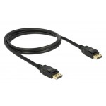 DELOCK καλώδιο DisplayPort 1.2 83805, 4K/60Hz, 21.6 Gbps, 1m, μαύρο Εικόνα