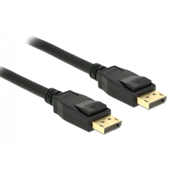 DELOCK καλώδιο DisplayPort 1.2 83805, 4K/60Hz, 21.6 Gbps, 1m, μαύρο Εικόνα