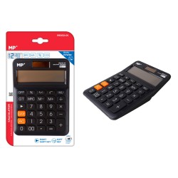 MP αριθμομηχανή PE032-01, ηλιακό & μπαταρίες, 12 ψηφία, μαύρη Γραφική Ύλη