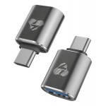 POWERTECH αντάπτορας USB-C σε USB 3.0 PTR-0148, 10 Gbps, 60W, γκρι USB-C (Type-C)