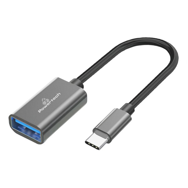 POWERTECH αντάπτορας USB-C σε USB 3.0 PTR-0146, 10 Gbps, γκρι USB-C (Type-C)