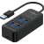 POWERTECH USB 3.2 hub PTR-0153, 4x θυρών, 5Gbps, USB σύνδεση, μαύρο