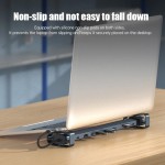 POWERTECH docking station PTR-0152, 10 θυρών, βάση laptop, USB-C, γκρι Docking Station