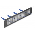 DELOCK κάλυμμα panel 67036 για 19"/2U rack, με αεραγωγούς, μαύρο Καμπίνες - Rack