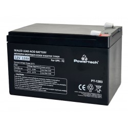 POWERTECH μπαταρία μολύβδου PT-1203 για UPS, 12V 12Ah, F2 Μπαταρίες UPS
