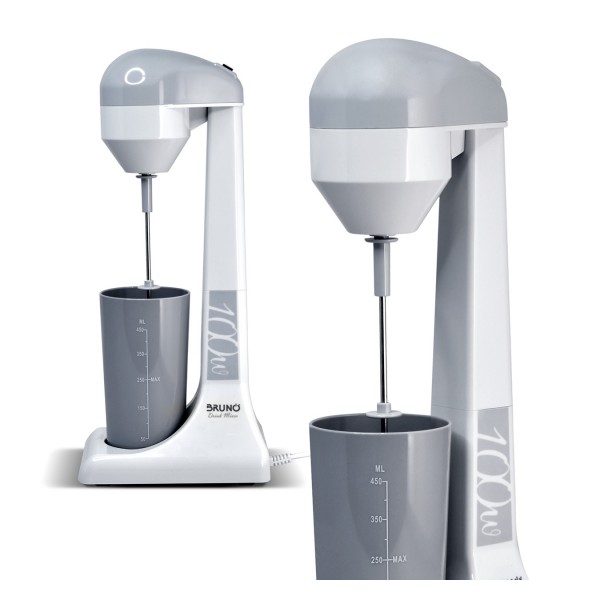 BRUNO φραπεδιέρα επιτραπέζια BRN-0182 100W με δοχείο 450ml, λευκή-γκρι Συσκευές Κοπής, Μίξης, Ανάδευσης
