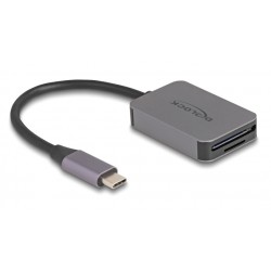 DELOCK card reader 91009 για SD & micro SD, USB-C, 5 Gbps, γκρι USB Hubs - Card Readers