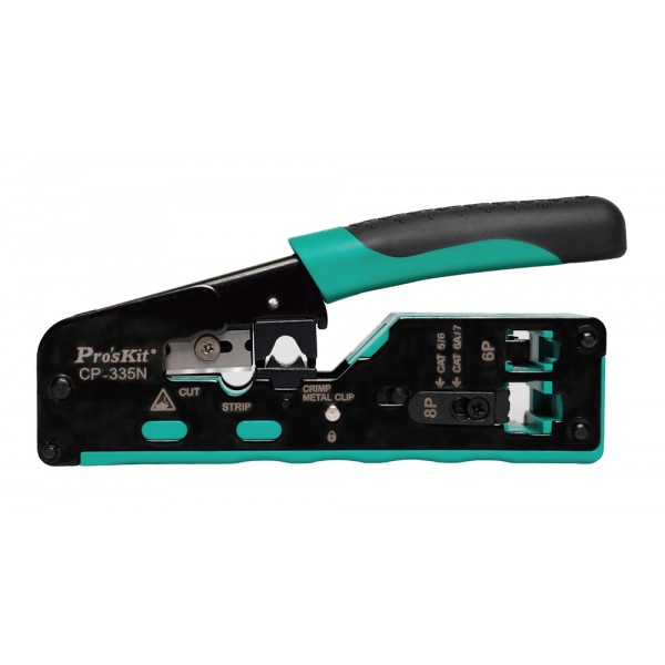 PROSKIT πρέσα ακροδεκτών CP-335N για καλώδια δικτύου CAT 5/6/7 Πένσες
