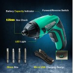 PROSKIT ηλεκτρικό κατσαβίδι PT-1362U με 4 μύτες, LED φακός, 1500mAh Κατσαβίδια