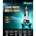 PROSKIT πολυλειτουργική πένσα απογύμνωσης καλωδίων CP-420, 5 σε 1, 225mm Πένσες