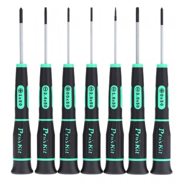 PROSKIT σετ κατσαβιδιών ακριβείας SD-081A με θήκη, 7τμχ Κατσαβίδια