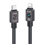 USAMS καλώδιο Lightning σε USB-C US-SJ685, 30W, 480Mbps, 1.2m, μαύρο USB-C (Type-C)
