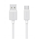 USAMS καλώδιο USB-C σε USB US-SJ688, 3A, 480Mbps, 1m, λευκό USB-C (Type-C)