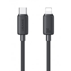 USAMS καλώδιο Lightning σε USB-C US-SJ692, 30W, 480Mbps, 1m, μαύρο USB-C (Type-C)