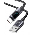 USAMS καλώδιο USB-C σε USB US-SJ673, 66W, 480Mbps, 1.2m, μαύρο USB-C (Type-C)