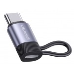 USAMS αντάπτορας USB-C σε Lightning US-SJ677, 30W, 480Mbps, γκρι USB-C (Type-C)
