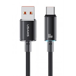 USAMS καλώδιο USB-C σε USB US-SJ658, 66W, 480Mbps, 1.2m, μαύρο USB-C (Type-C)