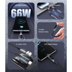 USAMS καλώδιο USB-C σε USB US-SJ673, 66W, 480Mbps, 1.2m, μαύρο USB-C (Type-C)