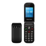 POWERTECH κινητό τηλέφωνο Milly Flip V2, 2.4", dual SIM, πλήκτρο SOS, μαύρο Κινητά Τηλέφωνα