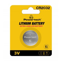 POWERTECH μπαταρία λιθίου PT-1208, CR2032, 3V, 1τμχ Μπαταρίες Λιθίου