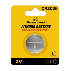 POWERTECH μπαταρία λιθίου PT-1211, CR2025, 3V, 1τμχ Μπαταρίες Λιθίου