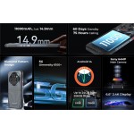 OUKITEL smartphone WP35, 6.6", 8/256GB, 5G, 11000mAh, IP68/IP69K, γκρι Smartphones