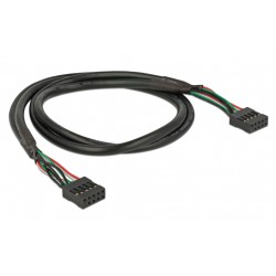 DELOCK καλώδιο USB 2.0 10-pin 2.54mm 82437, 480 Mbps, 50cm Εσωτερικά PC