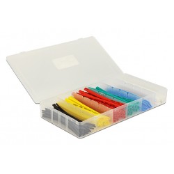 DELOCK σετ θερμοσυστελλόμενων μονωτικών 86264, 2:1, πολύχρωμα, 100τμχ Συγκόλληση