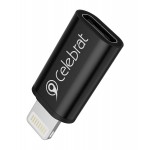 CELEBRAT αντάπτορας Lightning σε USB-C CA-03, 2A, 480Mbps, μαύρος USB-C (Type-C)