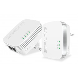 STRONG Powerline Kit POWERLWF600DUOMINI, 600Mbps, 300Mbps WiFi, 2τμχ Powerlines - Extenders