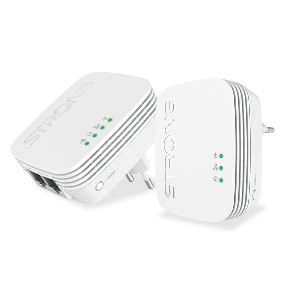 STRONG Powerline Kit POWERLWF600DUOMINI, 600Mbps, 300Mbps WiFi, 2τμχ Powerlines - Extenders
