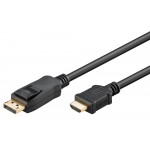 GOOBAY καλώδιο DisplayPort σε HDMI 64835, 4K/30Hz, 1m, μαύρο Εικόνα