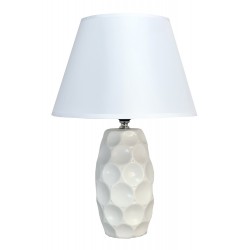 POWERTECH επιτραπέζιο φωτιστικό HLL-0133, E27 κεραμική βάση, λευκό Φωτιστικά
