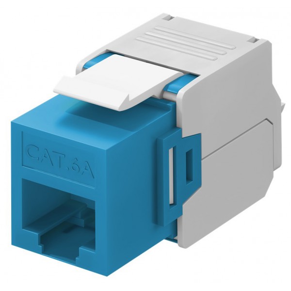 GOOBAY Keystone module RJ45 CAT 6A 90688, UTP, μπλε Καμπίνες - Rack GOOBAY Keystone module RJ45 CAT 6A 90688, UTP, μπλε Καμπίνες - Rack
