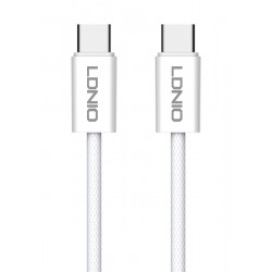 LDNIO καλώδιο USB-C LC901C, 65W PD, 480Mbps, 1m, λευκό USB-C (Type-C)