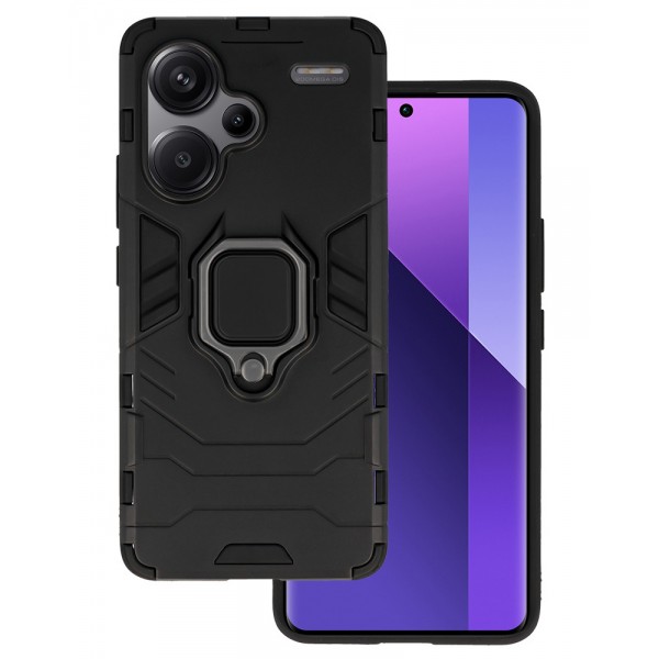 POWERTECH θήκη Ring Armor MOB-1984 για Xiaomi Redmi Note 13 Pro Plus 5G, μαύρη Θήκες