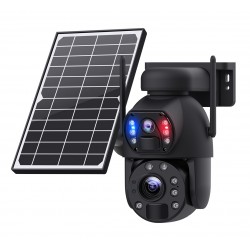 SECTEC smart ηλιακή κάμερα ST-5986M, 3MP dual lens, 20x zoom, 4G, SD, PTZ Smart Κάμερες