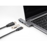 DELOCK USB hub 64275, 3x θυρών, 5Gbps, USB-C σύνδεση, γκρι USB Hubs - Card Readers