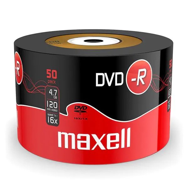 MAXELL DVD-R 4.7GB/120min, 16x speed, spindle pack 50τμχ Οπτικά Μέσα (CD/DVD κ.α)
