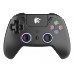 ROAR ασύρματο gamepad RR-0023, Switch/PS4/PC/iOS/Android, Bluetooth, μαύρο Gamepad