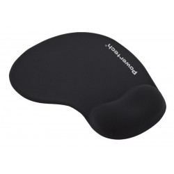 POWERTECH mouse pad PT-1293 με στήριγμα καρπού, 23x19x1.8cm, μαύρο Mouse Pad